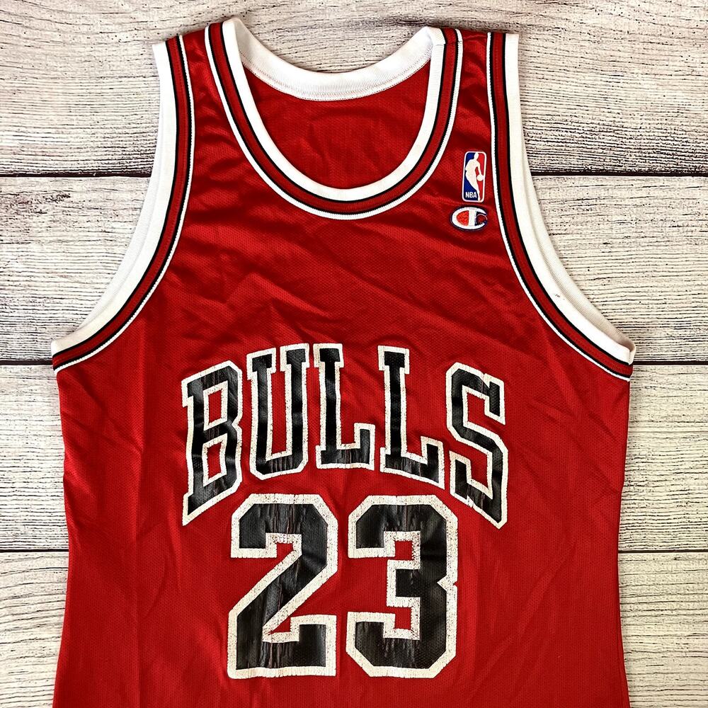 Vintage 1990s Champion Chicago Bulls Michael Jordan Misprint Jersey